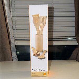 Natural Wood Kitchen Utensil Set